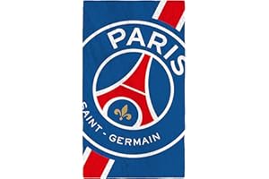 GRENADINE BOUTIQUE - Serviette de Plage PSG Drap de Bain Logo PSG en Diagonale