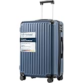 COOLIFE PC+ABS Hard Travel Suitcase, Lightweight and Durable, with TSA Lock, YKK Zipper and 4 Double Wheels, Luggage for Busi