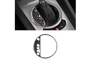 OYDDL Pannello di controllo adesivo Gear Shifter telaio in fibra di carbonio compatibile con Audi TT 8N 8J MK123 2008 2009 2010 2011 2012 2013 2014 accessori