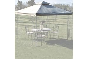 HDcasa Telo di ricambio con air vent per gazebo 3x3 metri teli gazebi arredo giardino top di copertura