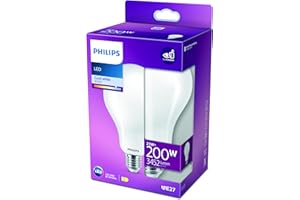 Philips LED Lampadina Goccia, Equivalente a 200W, Attacco E27, Luce Bianca Fredda, Non Dimmerabile, 95 mm x 165 mm