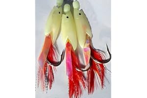 KOIKE LARGE 3 HOOK HOKKAI LUMI WHITE RIG - SEA FISHING TACKLE - SIZE 6/0 HOOKS COD POLLOCK LING RIGS LURES