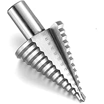 Foret Fraise Meche Etage HSS,Foret Étagé Fraise Conique à Double Fente  5mm-35mm  Avec Revetement Titanesolideparfait Pour Visseuse Percage Sur Acier Boislaitonaluminiumpvctige Ronde 13mm 80876849