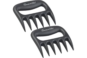 Rosenstein & Söhne Fourchettes à viande - griffe de viande: Lot de 2 pinces à viande en plastique résistant à la chaleur, sans BPA (fourchette à viande)