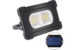 80W Rechargeable Work Light, Eraylife 6000Lum Portable Solar LED Floodlight with USB Port/Magnetic/ 10000mAh/ 4 Lighting Modes, LED Camping Light for Emergency Fishing Workshop Garage