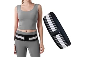 AOOTUERL Sacroiliac Belt Beckengürtel, Atmungsaktiver Verstellbarer Iliosakraler Lendenwirbelstützgürtel Schwarz Für Ischias, Becken, Lenden, Nerven Und Beinschmerzen, Pain Relief for Sciatica