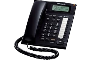 Panasonic KX-TS880B Integrated Corded Telephone,Black