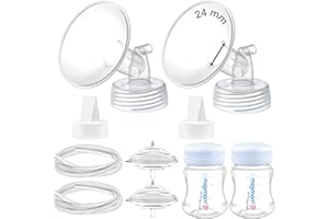 Maymom Części do pomp Spectra S2 Spectra S1,24 mm, kołnierz, wąż, butelka, ochrona przed przepływem wstecznym, nie oryginalne Spectra S2, akcesoria zamienne Spectra Butelka Spectra (kołnierz 24 mm)