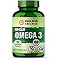 Himalayan Organics Omega 3 6 9 Vegan Natural Nutrition Supplement for Muscle , Bone , Heart & Skin - 90 Capsules