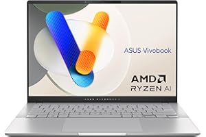 ASUS Vivobook S 14 OLED M5406WA#B08H1KCVGC, Notebook in alluminio con Monitor 14" OLED Anti-glare, Copilot+ PC, Processore AMD Ryzen AI 9 HX 370, RAM 32GB, 1TB SSD PCIE, Windows 11 Home, Argento