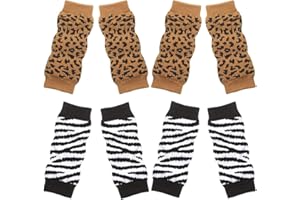 LONSVTTU 2 Sets Gestrickte Haustier Beinlinge Elastische Haustier Bein Sprunggelenk Schutz Warme Hunde Sprunggelenk Abdeckung Baumwoll Tier Bein Ärmel für Mittlere und Große Hunde, XL