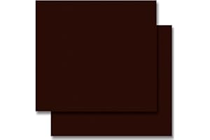 IK SIKD Cuero para Manualidades Imitación. Piel reciclada. Tela de Cuero de Piel de vaca Reciclada para Marroquineria y artesanía. 2 piezas de 36x33cm. Marrón oscuro.