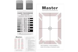 Wanwanzi Kit d'outils de classement de cartes de sport 2025 – Outil de centrage certifié PSA/BGS avec jauge d'épaisseur et chiffons en microfibre, vérificateur d'alignement de précision pour cartes à