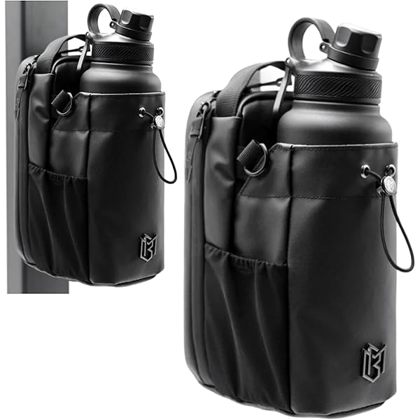 Spigen Life LF500 Sac-Bouteille Sport Magnétique 20-40 oz avec Compartiment Téléphone & Bandoulière – Noir