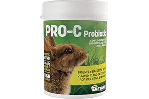 Vetark Pro-C Probiotic 100g Powder - Prebiotic & Probiotic With Added Vitamins For Rabbits & Other Small Mammals