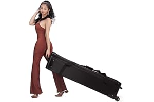 Fotostudio Ausrüstung Gepäck Tragetasche, Stativtaschen 51 Zoll für Lampenstativ Licht Ständer, Stativ, Blitz, Studioschirm, Kameratasche mit Riemen Gepolstertes Fach, Rollen, Flight Case