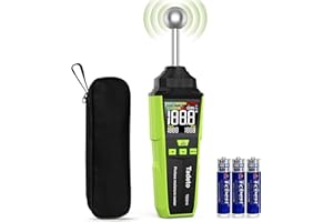 TADETO Medidor de humedad, Medición no Destructiva con LCD de Color Y alarma Acústica, Para Todos los Materiales de Construcción, Paredes, Madera, Yeso, Mampostería, 20-40 mm de Profundidad de Análisis