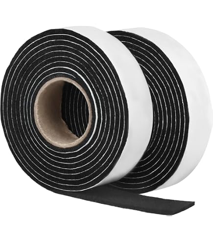 2 Rollen Selbstklebende Filzgleiter – 2 M X 4 Cm, 0,4 Cm Dick, Inkl. Schere, Als Anti-Kondensationsstreifen Für Fenster, Möbelpads Zum Schutz Von Hartholzböden, Vielseitig Einsetzbar