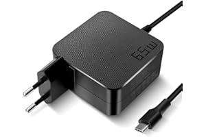 ANTWELON 65W USB C Alimentatore Caricabatterie per Lenovo Thinkpad X1 Yoga HP Spectre Dell Latitude ASUS Chromebook MacBook Pro Huawei Matebook 20V 3,25A Type C Adattatore Notebook
