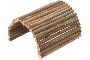 XJKLBYQ Tunnel de cobaye, échelle de Lapin en Bois cachette de Lapins, Maison, Tunnel, rongeurs mâchant Les Jouets pour Le cobaye, Les Chinchillas, Les hérissons, Les furets, Les Petits Animaux L