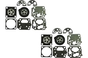 C·T·S Carburetor Gasket and Diaphragm Kit For Kawasaki TH43 TH48 TK Carburetor (Pack of 2)