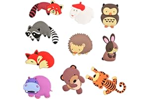 DRWOSM 10Pcs Aimant Aimants de Réfrigérateur Aimant Frigo Décoratif Animaux Magnet Drôles Magnet Frigo Enfant Aimant Puissant Tableau Aimants Tableau Magnétique pour Maison Cuisine, Bureau, École (A)