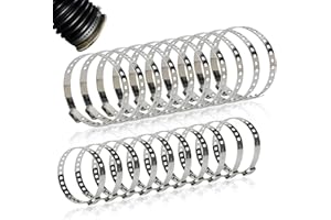 CJMUQHEHH Lot de 20 colliers de serrage pour joints homocinétiques, colliers de serrage métalliques réglables pour soufflets de joint homocinétique, 10 grands et 10 petits colliers pour la plupart des voitures