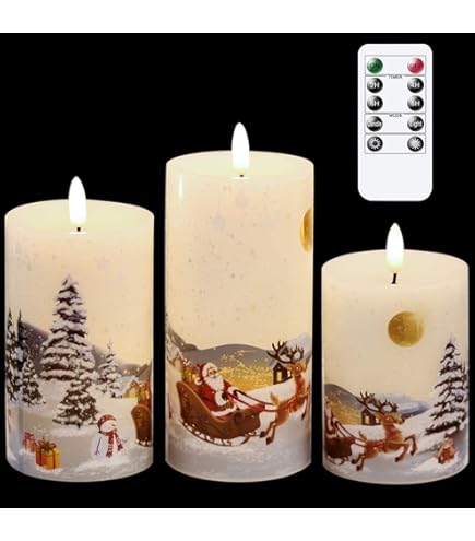 Fanna 2 Candele A LED Senza Fiamma A Forma Di Pigna, Con Timer