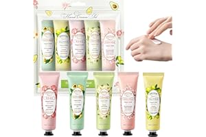 PROBUK Coffret Cadeau Femme Noël Crème Main - Lot de Mini Crèmes Mains Hydratantes et Parfumées, Coffret Beauté Soin des Mains et Pieds, Idée Cadeau Original Maman, Amie, Anniversaire, Petit Cadeau Pas Cher