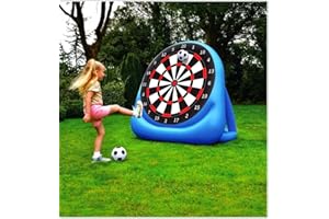 FAHAAM Kids Giant Inflatable 5ft Football Target | Bullseye Soccer Game for Outdoor Fun |Durable and Portable Soccer Training Aid for Children(L32 x W32 x H15cm)