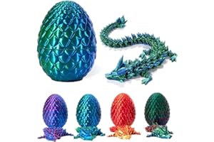 Pipihome 3D Dragon in Egg, 3D Dragon Eggs with Dragons Inside Easter, FidgetToys, Dragons Toys Easter Basket Stuffers, Autism Toys for Anxiety Relief, Desk Toys Home Office Decor