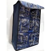 Su Ge&ccedil;irmez Kumaş b&uuml;y&uuml;k boy Pazar Arabası &Ccedil;antası h=53-38x25cm
