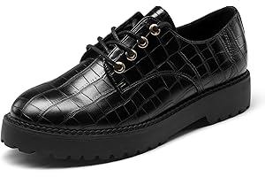 DREAM PAIRS Scarpe Eleganti Classiche da Donna con Cinturino a T e Tacco Oxford