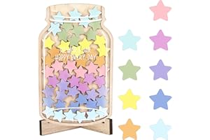 ONPERPOE Reward Jar with Star Tokens, Reward Charts for Children Behaviour Star Reward Jar for Children Potty Train Tool Reward Board for Kids Home School Classroom (B)