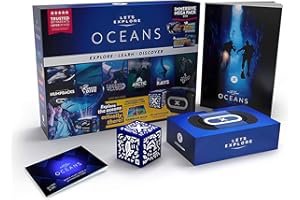 Let's Explore: Oceans - Virtual Reality Augmented Reality Family Friendly Adventure - Swim with Whales and Sharks, Encounter Polar Bears VR Headset For Kids - Smart Phone Compatible