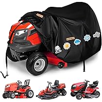 Housse De Tondeuse à Gazon Autoportée, Robuste En Tissu Oxford 420D, Imperméable, Protection UV, Convient Aux