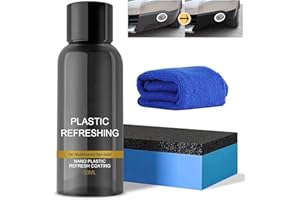 Ashopfun Plastic Revitalizing Coating Agent,Nano Plastic Refreshing Coating,Plastic Parts Refurbish Agent,Car Restorer Cream Quick Restorer, Car Plastic Restorer Prevents Drying & Aging (30ml-1pcs)