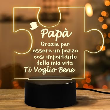 Regalo Originale 30° Compleanno: Luce LED Con Girasole E Biglietto, Bottiglia Porta Soldi