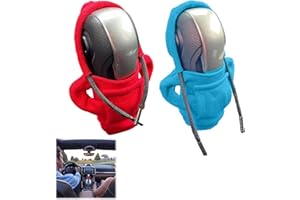 XIWUPO Schalthebel Auto, Hoodie Für Gangschaltung, Schaltknauf überzug, Schaltknauf Abdeckung, Schalthebel Hoodie, Hoodie Für Schaltknauf, Schaltknauf Hoodie, Für Auto Dekoratives(Rosa+blau)