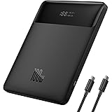 Powerbank Laptop Baseus PD 100W 20000mAh USB C Power Bank Slim Batterie Esterno QC 4.0 Caricatore Rapido per Laptop MacBook A