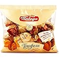 Pobeda Fine French Dark Chocolate Truffles Apricot and CLassic, 200g