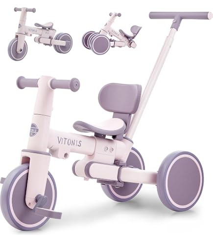 4 en 1 Tricycle Évolutif Bébé Vélo Draisienne,Tricycle Bébé Évolutif avec Pédales Amovibles et Barres de Poussée Réglables en Hauteur,Vélo d'Équilibre,Cadeaux adaptés aux garçons et aux Filles 4 en 1 Tricycle Évolutif Bébé Vélo Draisienne,Tricycle Bébé Évolutif avec Pédales Amovibles et Barres de Poussée Réglables en Hauteur,Vélo d'Équilibre,Cadeaux adaptés aux garçons et aux Filles