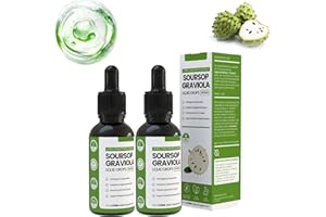 CLISOLE Naturesours Organic Soursop Extract, 100% Pure Organic Soursop Extract, Organic Soursop Extract Drops, Soursop Multivitamin Drops, Sugar/Gluten Free, Natural Flavor (2pcs)