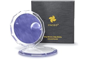 ‎OMIRO OMIRO Kompaktspiegel mit 10-Fache Vergrößerung, Tragbar-Make-up-Spiegel für Geldbörsen (Farbe des Jahres 2022)