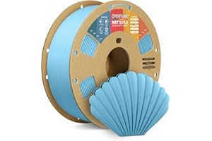 OVERTURE Mate PLA Filamento de 1,75 mm, Rollo PLA Mate 1kg Bobina de Cartón (2.2lbs), Precisión Dimensional +/- 0.02 mm(Azul Claro Mate)