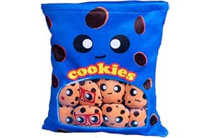 ZHONGKAIHUA Un sacchetto di buffi di formaggio farcito morbido snack cuscino peluche Puff bambola Cheesy Puff farcito cuscino cuscino divano cuscino budino cibo bambole casa camera da letto decorazione regalo