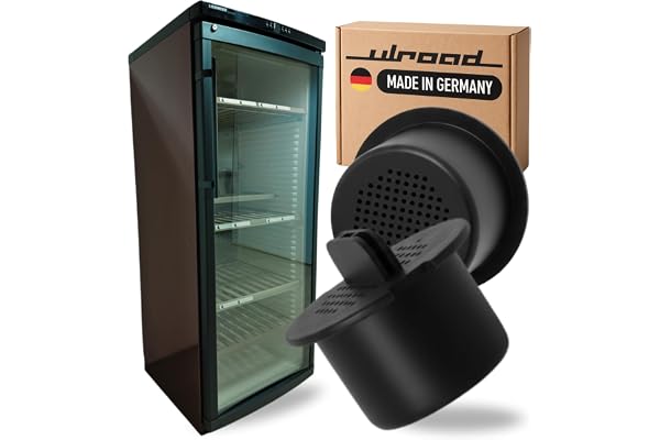 ULROAD 2 x aktivt kolfilter Vinfilter kompatibel med Liebherr 7433243 Vinkylare Vinskåp Kylskåp Miele 9447050 5466530 Bosch 00467217