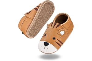 IceUnicorn Krabbelschuhe Baby Lauflernschuhe Weicher Leder Jungen Mädchen Lederschuhe Babys Rutschfeste Krabbelschuhe mit Gummisohle Babyschuhe