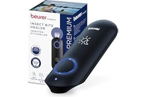 ‎BEURER Beurer BR 90 Insektenstichheiler, Mückenstich Hitzestift zur Behandlung von Insektenstichen- und bissen, elektronischer Stichheiler ohne chemische Stoffe, zuschaltbares Licht zur Anwendung im Dunkeln