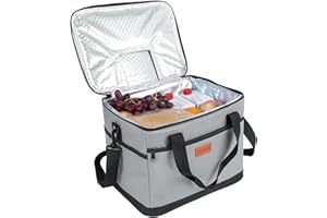‎KOLLEA Kollea Kühltasche - 30L Picknicktasche - Isoliertasche - Lunchtasche Hält warm und kalt, Auslaufsicher, Mit Tragegurten, Mehrere Taschen - Ideal für Reisen, Camping, Grillen, Lebensmitteltransport